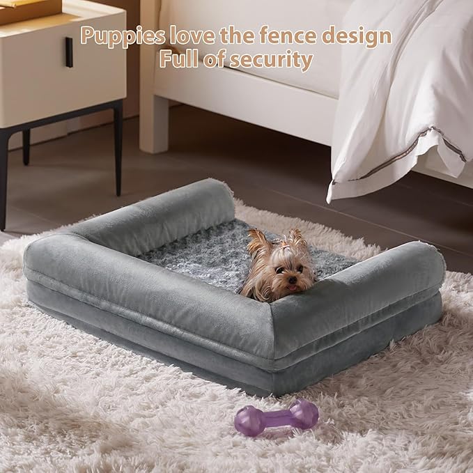 BFPETHOME Dog Beds for Large Dogs, Orthopedic Dog Bed for Medium Large Dogs,Big Waterproof Couch Pet Bed with Removable Washable Cover-Mewly Pet