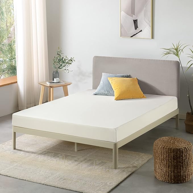 Best Price Mattress 6 inch Twin Mattress Bed-In-A-Box, Green Tea Memory Foam, White