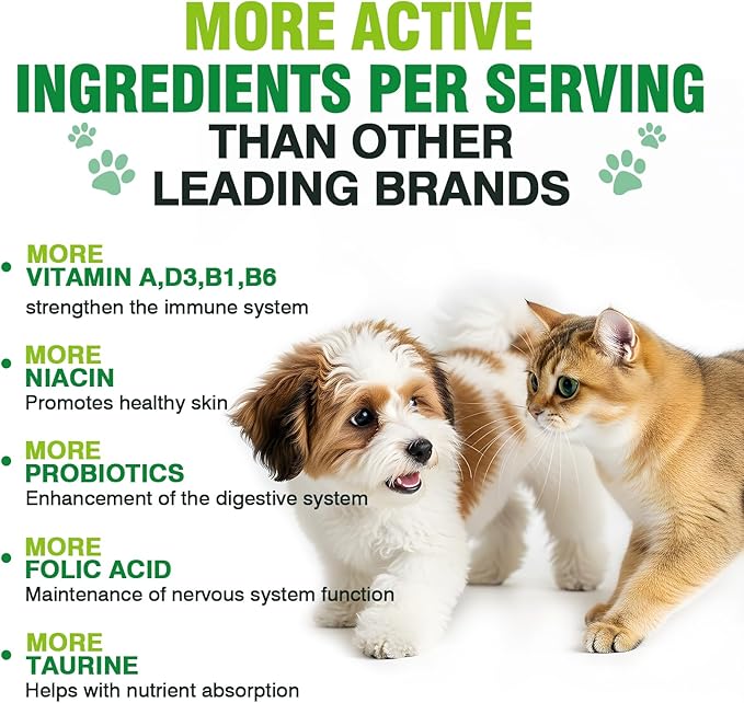 Natural Antibiotics for Dogs and Cats,Antibiotic for Cats,Dog Antibiotics in Drops,Help with Allergies, Itching, Coughs, UTIs,Skin, Coat, Digestion Care,for All Breeds & Ages,Pet Supplements&Vitamins-Mewly Pet