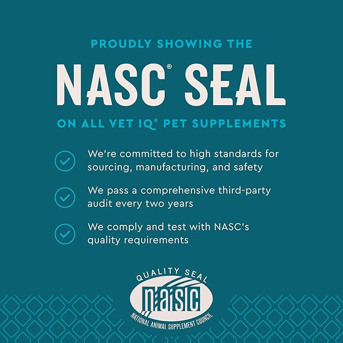 VetIQ Hip & Joint Supplement for Dogs, Anti Inflammatory Joint Support, Glucosamine, MSM, and Krill, Chicken Flavored Soft Chews, 60 Count-Mewly Pet