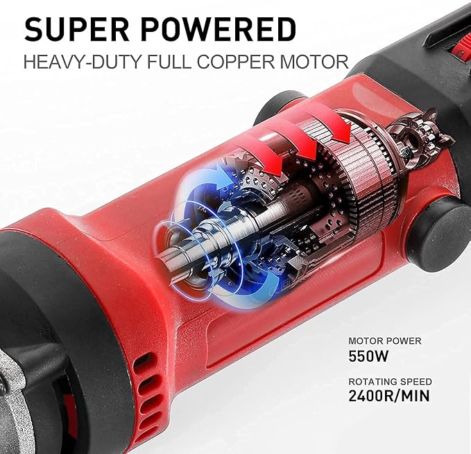 550W Professional Electric Sheep Clipper, 6 Speeds Heavy Duty Dog Shears for Thick Fur-Mewly Pet