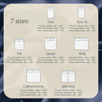 LuxClub Twin Sheets - Soft Kids Bed for Boys and Girls, 3 PC Deep Pockets Wrinkle Free Fitted Machine Washable Hotel Bedding Silky Soft- Navy