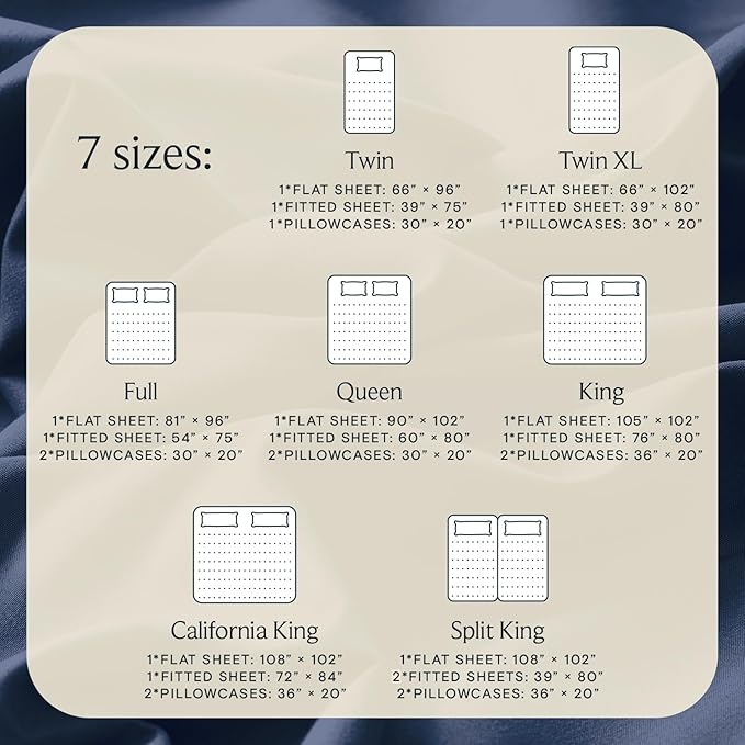 LuxClub Twin XL Sheets - Soft Kids Twin Bed Sheets for Boys and Girls, 3 PC Deep Pockets Wrinkle Free Kids Fitted Sheets Machine Washable Hotel Bedding Silky Soft- Navy Twin XL