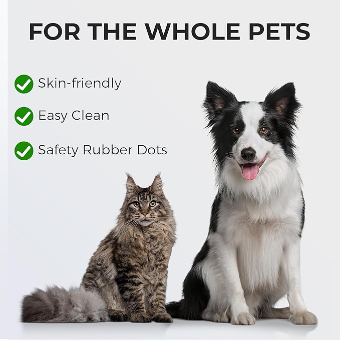 Self Cleaning Slicker Cat Brush - Skin Friendly Shedding Grooming Tool for Dogs & Cats, Pet Supplies Accessories, Deshedding Comb for Short Long Haired Kittens, Massage Function to Removes Loose Fur-Mewly Pet