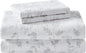 Laura Ashley - Flannel Sheets Full Size, Anti-Pilling & Wrinkle Resistant Cotton, Touchably Soft for All-Season Comfort - Bed Sheets with Matching Pillowcases & Fitted Sheet (Fawna Grey)