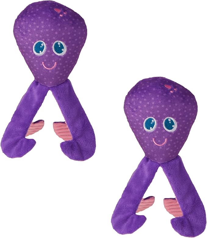 Caitec Presents Nala Cat Ollie The Octopus - Catnip Toy - Interactive Cat Toy - Chew Toy - Pillow Toy, 2 Pack-Mewly Pet