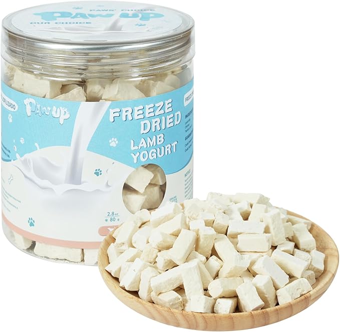 Freeze Dried Sheep Milk Yogurt Flavor, Gentle Sheep Milk Dog Treats for Sensitive Stomachs Puppies, 2.8 oz-Mewly Pet