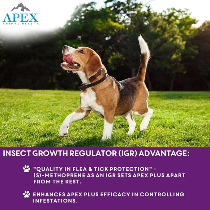 Apex Plus Flea and Tick Prevention for Dogs | Large (45-88 lbs) | 3-Month Supply | Dog Flea and Tick Treatment | 24-Hour Activation, Waterproof, 30-Day Protection-Mewly Pet