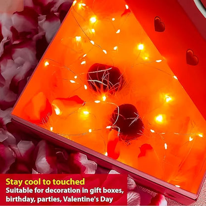 HXWEIYE 12 Pack 7ft 20LED Orange Fairy Lights Battery Operated for Mason Jar DIY Wedding Party Bedroom Patio Christmas Décor