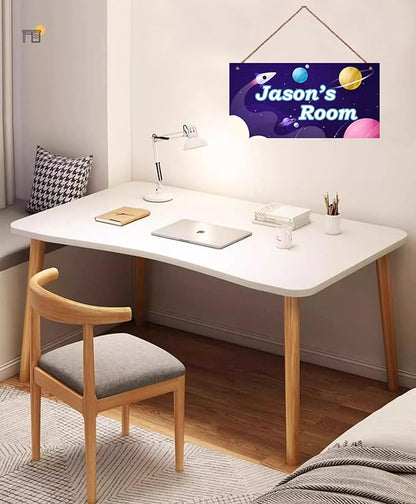 Personalized Signs Spacecraft Sign Alien Wall Art Decoration Exquisite Decorative Signs for Kids Room Planet Wall Art Decor Outer Space Themed Nursery Decor For Boys Bedroom