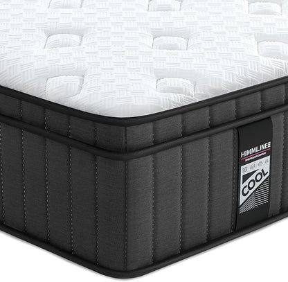 Full Size Mattress, 10 Inch Full Mattress in a Box with Gel Memory Foam and Pocket Spring, Medium Firm Feel, Cooler Sleep & Pressure Relief, 54 * 75 * 10, 120 Nights Risk-Free Trial