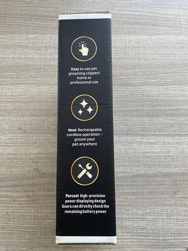 Dog Clippers Professional Heavy Duty Grooming Clipper 3-Speed Low Noise High Power Rechargeable Cordless Pet Tools for Small & Large Dogs Cats Pets with Thick Coats-Mewly Pet