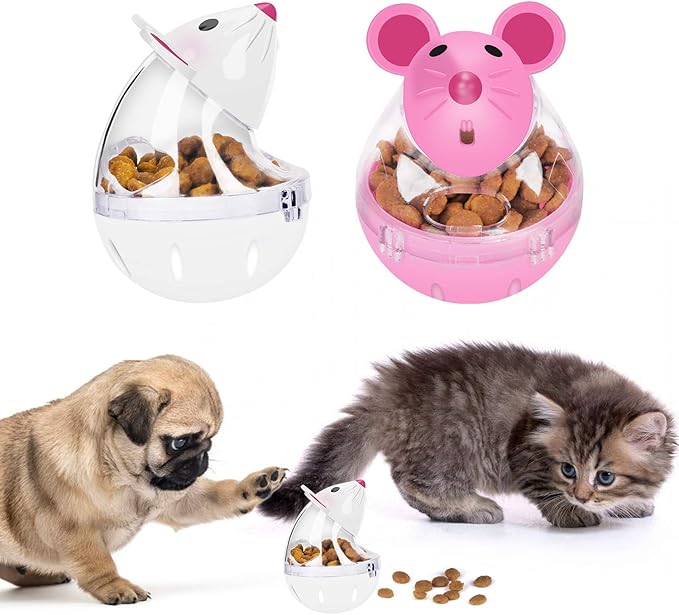 Legendog Cat Slow Feeder Food Ball - Mice Tumbler Shaped Pet Treat Toy for Cats-Mewly Pet