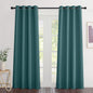NICETOWN Blackout Sea Teal Curtains 84 inches Long, Grommet Room Darkening Thermal Insulated Sound Dampening Window Treatments for Bedroom/Home Office, 2 Panels, W46 x L84
