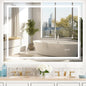 48x36 LED Mirror for Bathroom with Front and Backlit Light Up Digital Mirrors for Wall,Anti Fog,Stepless Dimmable,Tempered Silver Glass Smart Vanity Mirror for Bathroom