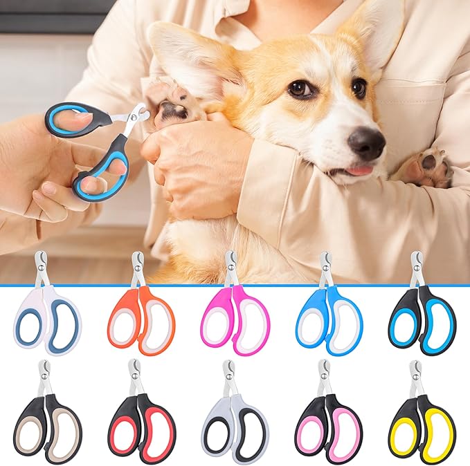 20 Pcs Cat Nail Clipper Bulk Kitten Claw Trimmer Pet Nail Cutter Claw Care for Cats, Kittens, Bunny, Puppy, Rabbit, Gatos, and More-Mewly Pet