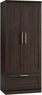 Sauder HomePlus Wardrobe/Pantry cabinets, L: 28.98" x W: 20.95" x H: 71.18", Dakota Oak finish