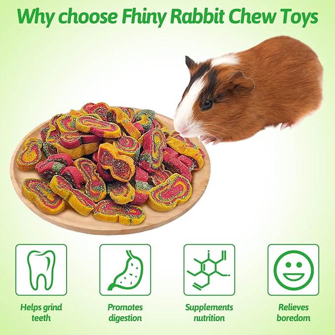 Fhiny Rabbit Chew Toys Mixed Forage Beetroot Carrot and Pumpkin Bunny Treats for Hamsters Guinea Pigs Chinchillas and Other Small Rodents Teeth Grinding (0.29lb/130g)-Mewly Pet