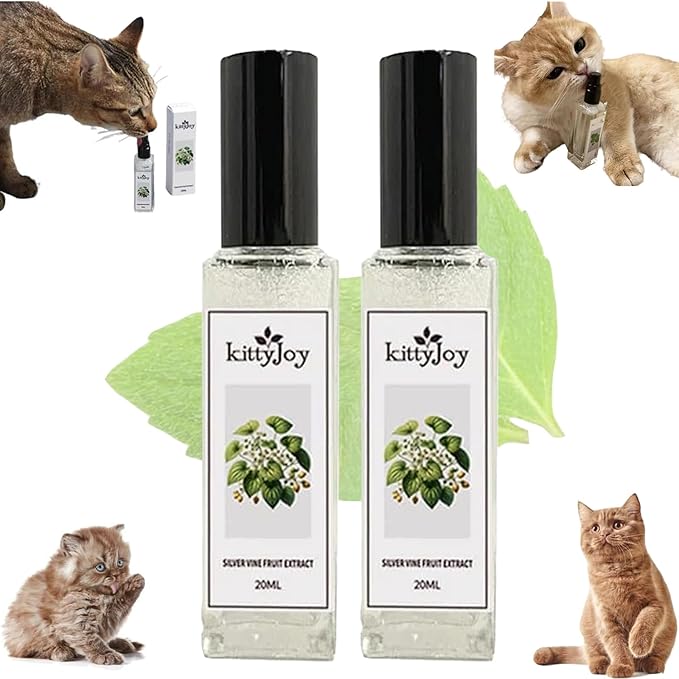 Kitty Joy Herbal Cat Joy, Herbal Cat Joy Spray, Celery Pets Catnip Spray, Catnip Spray for Indoor Cats, Cat Calming Spray, Anti Scratch Cat Spray, Cat Training Spray with Catnip, Cat Nip Spray (2PCS)-Mewly Pet