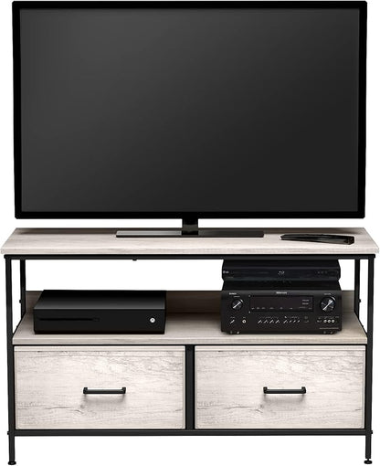 Sorbus TV Stand Dresser with 2 Drawers - Television Riser Chest with Storage - Bedroom, Living Room, Closet, & Dorm Furniture