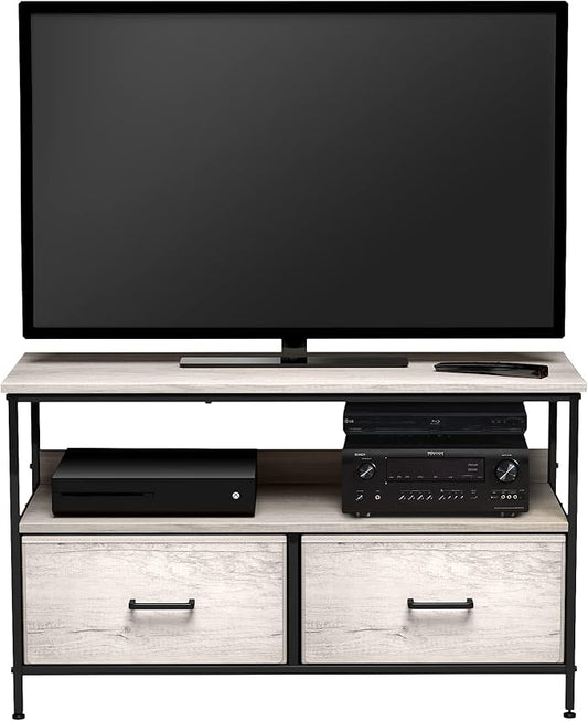 Sorbus TV Stand Dresser with 2 Drawers - Television Riser Chest with Storage - Bedroom, Living Room, Closet, & Dorm Furniture