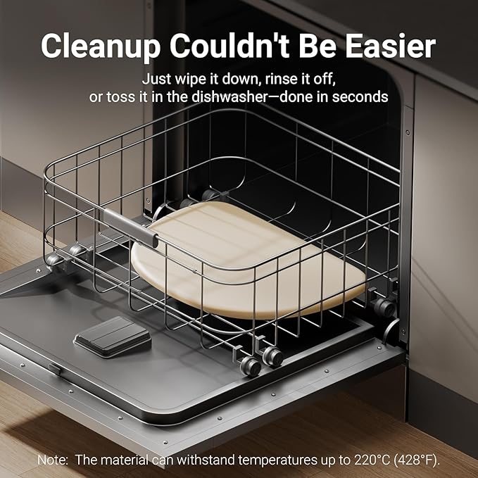 DownyPaws Dog Food Mats for Floors Waterproof, BPA Free Silcone Dog Bowl Mat, Non-Slip Pet Feeding Mat with High Raised Edge, Cat Placemat for Messy Drinkers, 18"×12.5", Almond-Mewly Pet