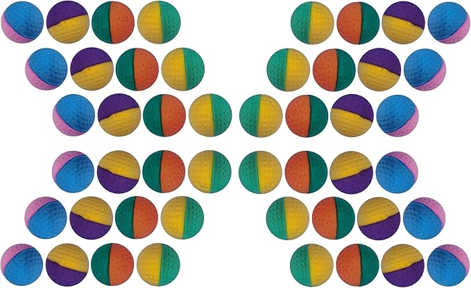 YnFag Foam Soccer Balls Cat Toys for Indoor Cats (48 Pack Foam Balls)-Mewly Pet