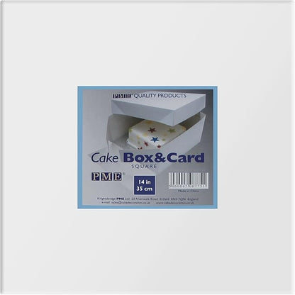 PME Square Cake Box, 14-Inch, White