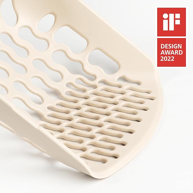 Lady N - Infinity Cat Litter Scoop: Easy Sifting with 8-Shaped Hole Design for Tofu Cat Litter and Clay Litter, Durable ABS Plastic Litter Scoop-Mewly Pet
