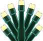 YULETIME 100 ft 300 Count Warm White LED String Lights with 8 Models Adapter, Green Wire Wide Angle 5mm Christmas Lights (Warm White - Green Wire)