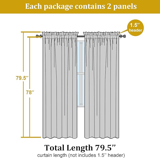 OWENIE Green Sheer Curtains 78 Inches Long for 2 Panels Set for Christmas, Solid Light Filtering Fimly Voile Sheer Curtains for Living Room Bedroom, Hunter Green, 42" x78