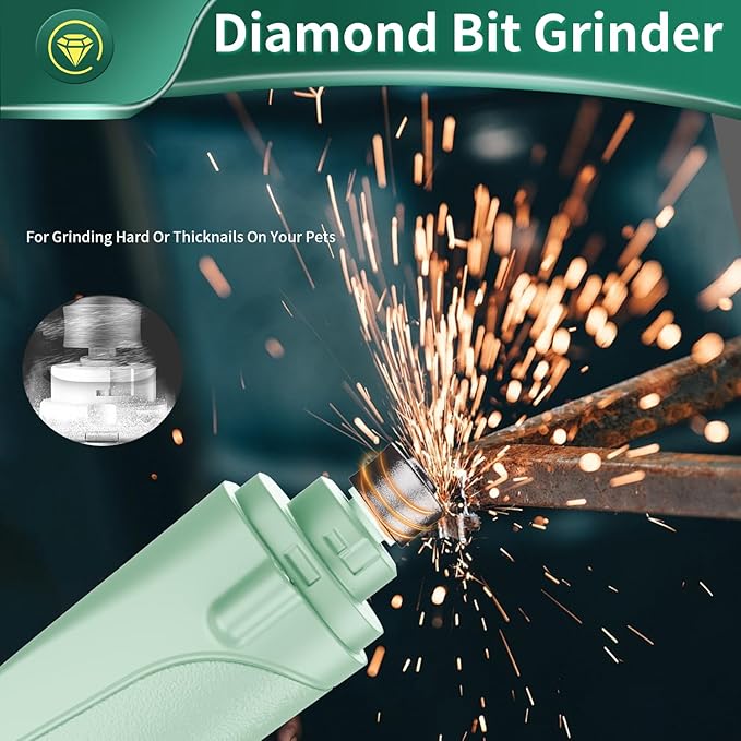 2 in 1 Dog Nail Clippers & Cat Nail Clippers Trimmers for Large Medium Small Dogs Cats Claw Trimmer Quick Sensor and Safety Guard USB Rechargeable with 2 LED Lights Dogs Nail Trimmer-Mewly Pet