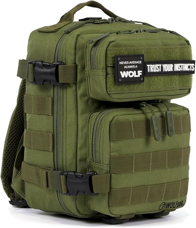 WOLFpak 9L Backpack Mini – OD Green-Mewly Pet
