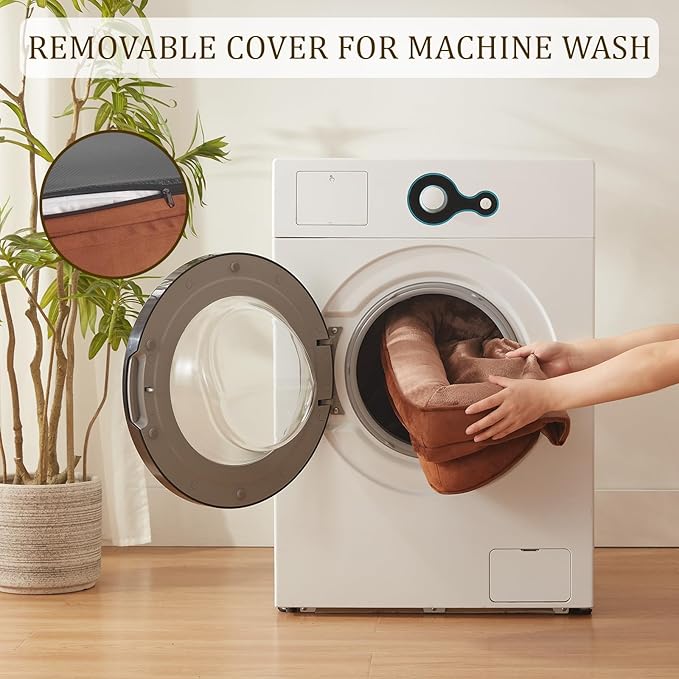 Bedfolks Orthopedic Dog Bed Extra Small, Waterproof Dog Sofa Bed for Small Dogs & Cats, Egg Foam Pet Couch Bed with Removable Washable Cover and Nonslip Bottom, Brown-Mewly Pet