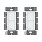 Lutron Caseta Original Smart Switch (Lutron Smart Hub Required), for LED Lights and Fans, 6 Amp, Single-Pole/3-Way, Neutral Required, PD-6ANS-WH-2, White, 2 Pack
