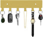 GTK Key Holder for Wall, Key Hooks with 6 Hooks, Wall Mounted Key Holder for Hallway, Self Adhesive Key Rack(Gold)