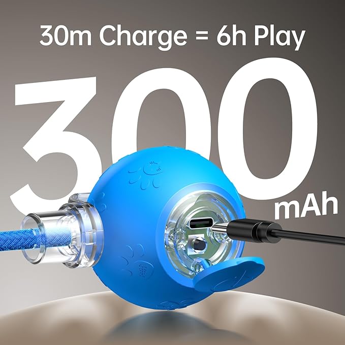 Interactive Cat Toy Ball- 2025 Smart Rolling Cat Toy with Shiny Tail, Motion Activated Boredom Relief for Indoor Cats, USB Rechargeable & Obstacle Avoidance-Mewly Pet