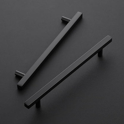 Ravinte Black Cabinet Handles 20 Pack 7-1/2 inch Matte Black Square Cabinet Pulls Black Kitchen Hardware 10 inch Overall Length Black Kitchen Drawer Pulls