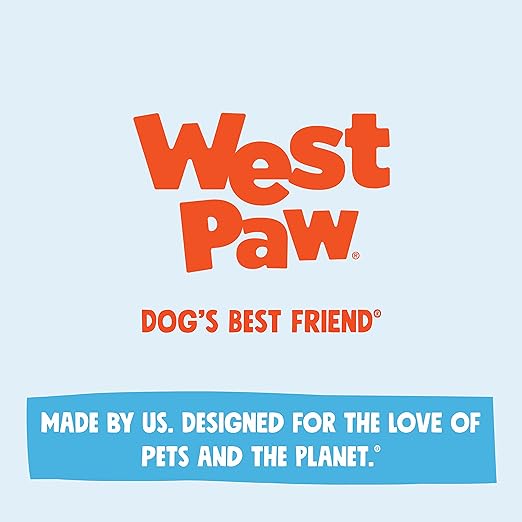 WEST PAW Funnl Dog Chew Toy - Interactive Treat Toys for Dogs - Toy Fillable with Earth Animal No-Hide Chews - Large 4.25" Tropic Red | Made in USA-Mewly Pet