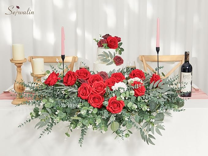 Serwalin 200pcs Artificial Mixed Eucalyptus Leaves Stems Bulk, 4Kinds Silver Dollar Eucalyptus Leaves Picks,Faux Eucalyptus Stems Sprays for DIY Bouquets Floral Arrangement Home Decor