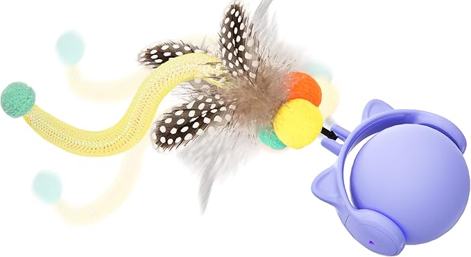 ORSDA Cat Toys for Indoor Cats, New Intelligent Voice Timing Touch Control Cats Ball, Simulate Mouse Sound Kitten Toy, Automatic Interactive Moving Cat Toy for All Ages-Mewly Pet