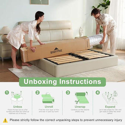 Full Mattress,10 Inch Full Size Mattresses in a Box,Memory Foam Hybrid Mattress,with Individual Pocket Spring - Pressure Relief, Motion Isolation, Cool Sleep