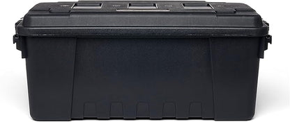 Plano Storage Trunk, Black, Medium, Lockable Storage Box, Airline Approved Sportsman Trunk, Hunting Gear and Ammunition Bin, Heavy-Duty Containers for Camping, 68-Quart