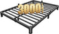 MAF 4 Inch Full Size Metal Platform Bed Frame with Round Corner Legs, 3000 LBS Heavy Duty Steel Slats Support, Noise Free, No Box Spring Needed, Easy Assembly