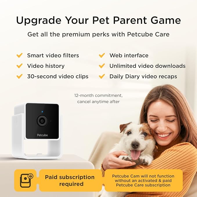 Petcube Security Camera (Cam with Subscription)-Mewly Pet