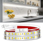 maylit Under Cabinet Strip Lighting Plug in 24in, Ultra Bright Small LED Light Bar, 6000K Cool White, 110V-120V Wired Lights for Kitchen Cabinet, Counter, Workbench, Desk, Closet, Shelf, Indoor
