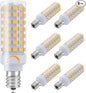 E12 LED Bulb Dimmable 7W Equivalent to 60W Halogen Bulb, Warm White 3000K T6 C7 E12 Candelabra Bulb 60 Watt for Ceiling Fan, Chandelier Lighting, AC120V Kx-2000 Bulbrite Replacement (6 Pack)