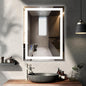 32x24 LED Bathroom Mirror with Lights LED Mirror for Bathroom Smart Vanity Makeup Mirror,Anti-Fog,Stepless Dimmable with Adjustable Color,Touch Switch,Memory Function,Shatterproof Design