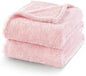 Exclusivo Mezcla Plush Fuzzy Fleece Bed Blanket King Size, Super Soft, Fluffy and Warm Blankets, Suitable for All Seasons (Light Pink, 90x104 Inches)