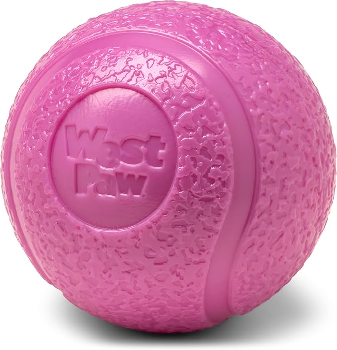 WEST PAW Boundr Ball Dog Fetch Toy – Bouncing Toys for Dogs, Fetch, Catch, Chewing, Play – Floatable, Recyclable Balls – Small Hot Pink/Aqua Blue 2-Pack-Mewly Pet